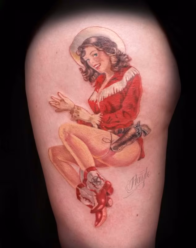 Cowgirl Pin Up