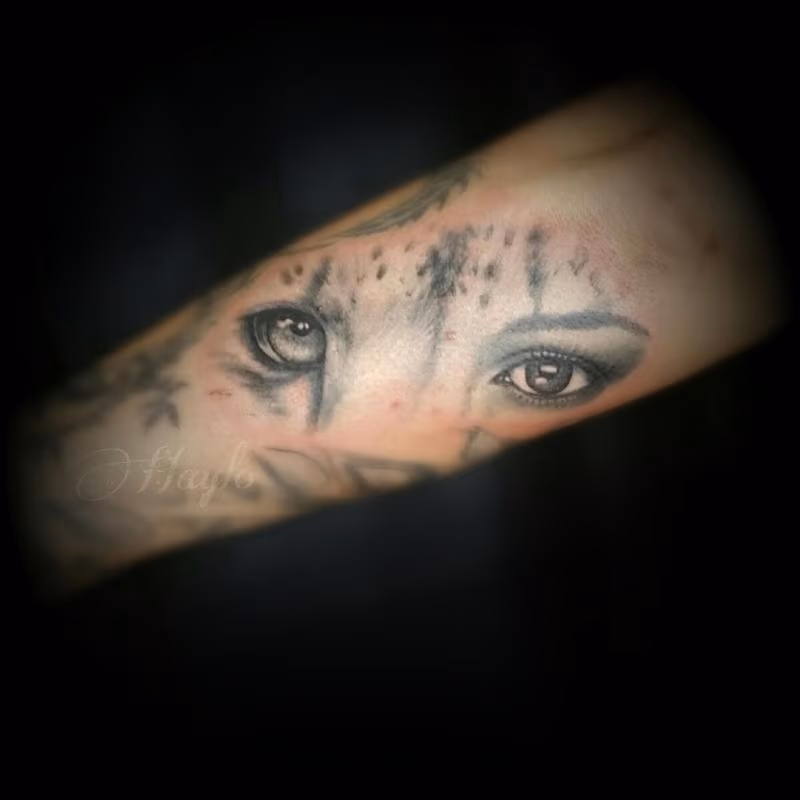 Cheetah and woman collaborative