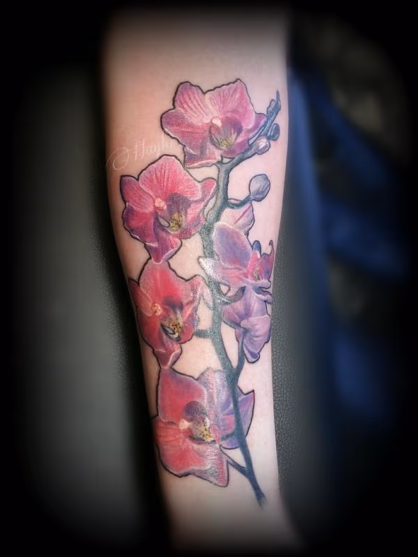 Orchid Forearm piece