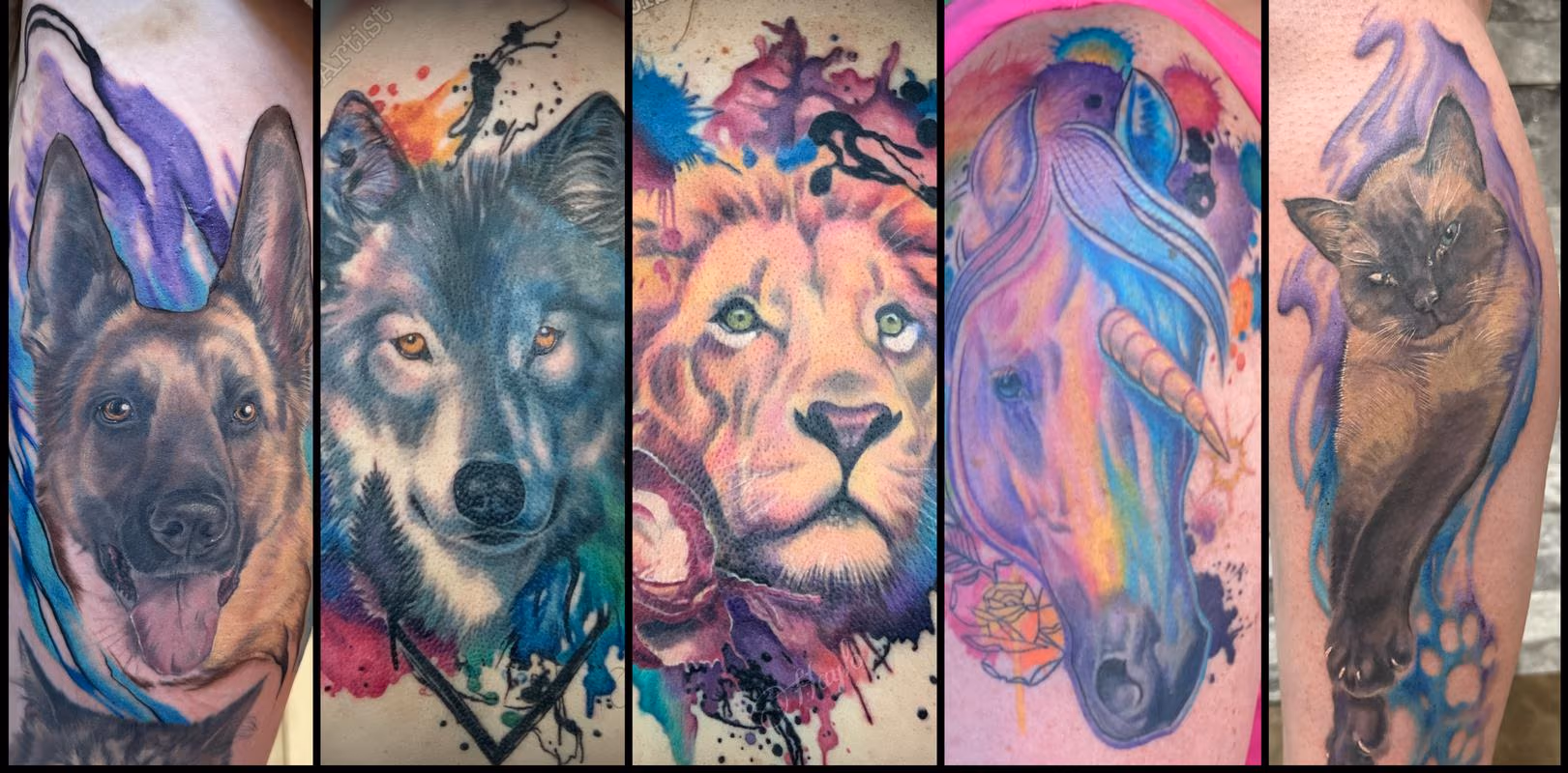 Infusion style tattoos by Haylo