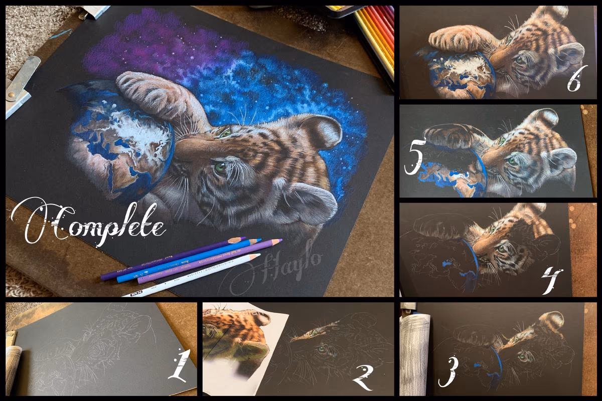 Tiger Cub with Earth