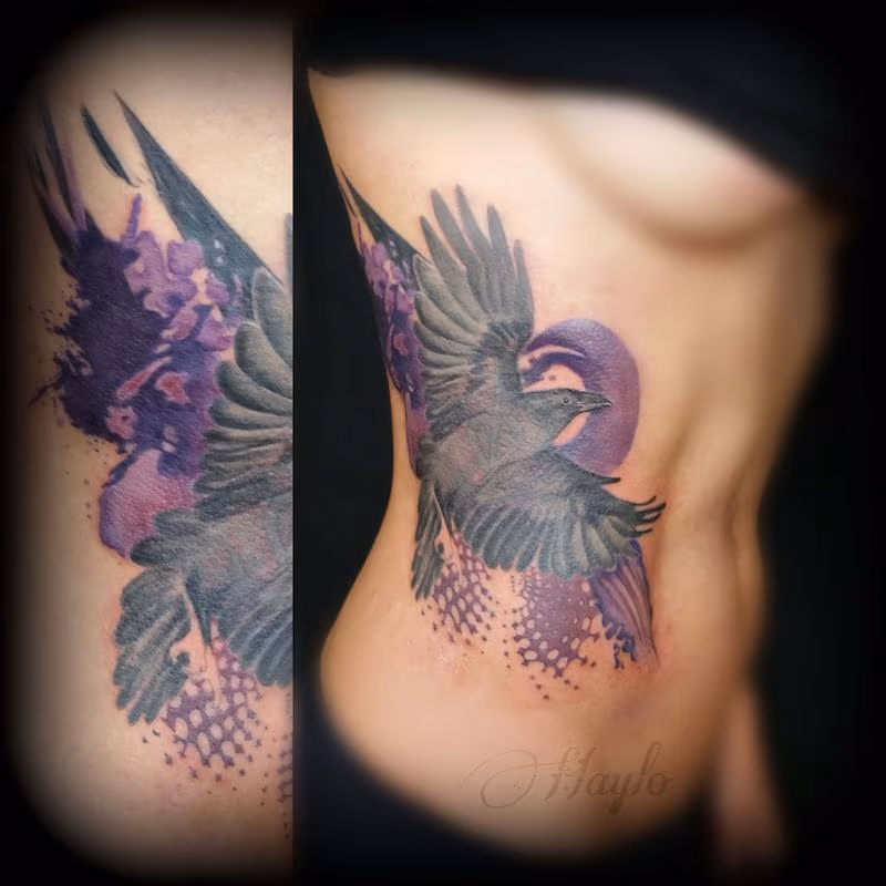 Trash Polka Style Raven