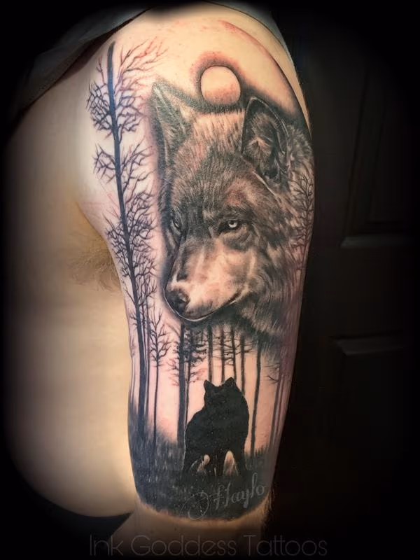Wolf Tattoo by Haylo