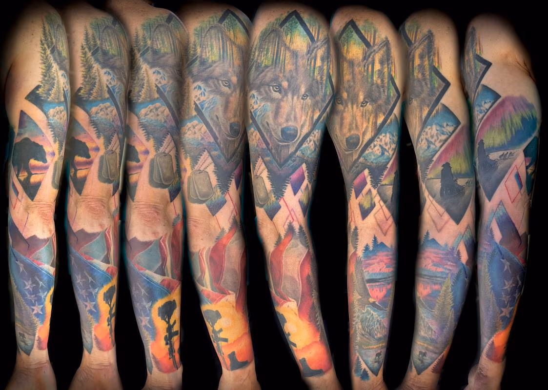 Alaskan themed sleeve by Haylo