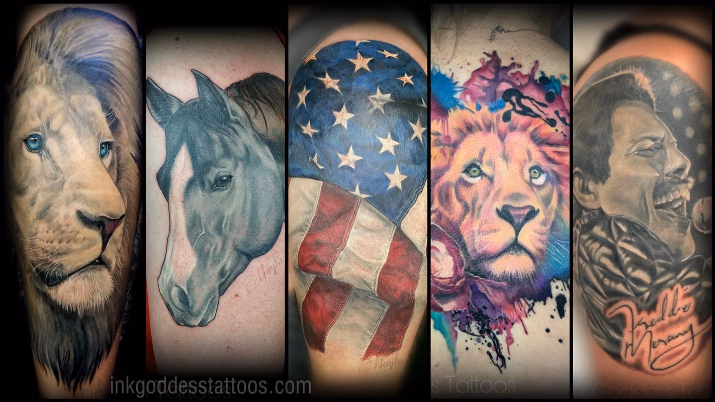 Realistic tattoos by Haylo