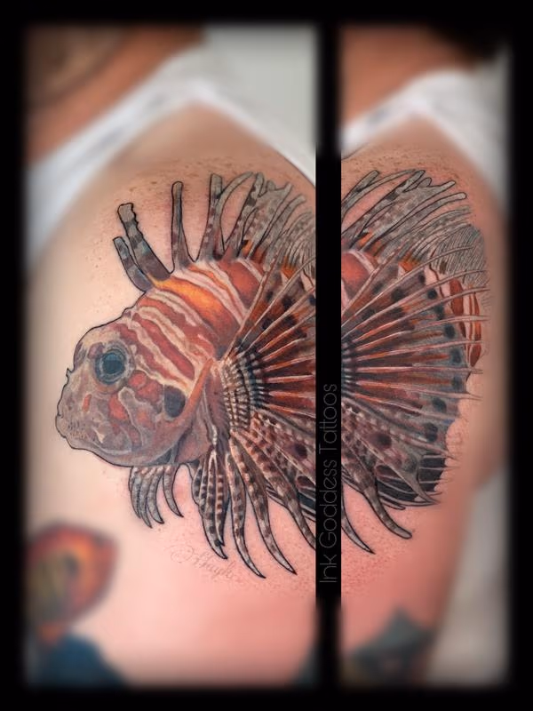 Lionfish tattoo by Haylo
