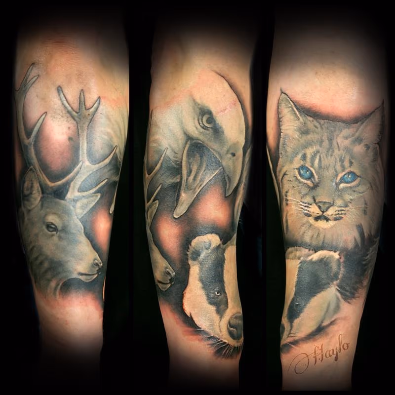 Wildlife half sleeve