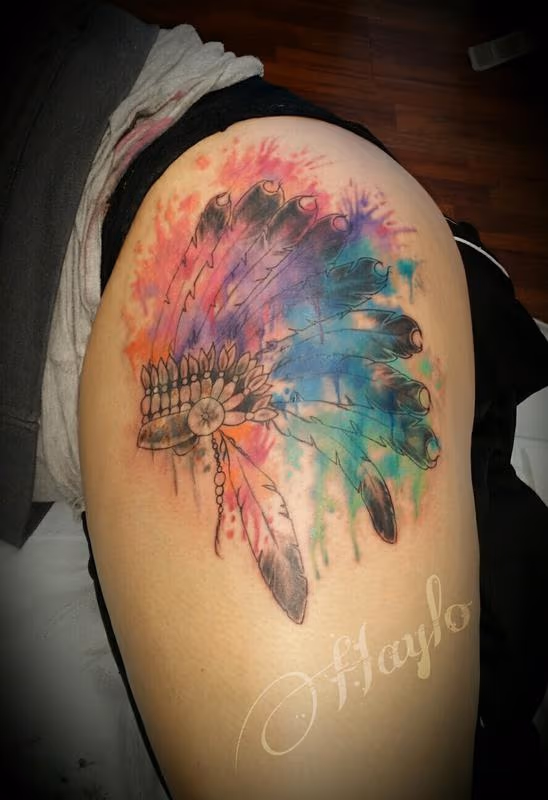Watercolor Headdress by Haylo