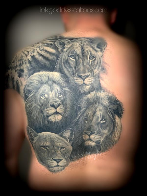 Lion Pride back piece