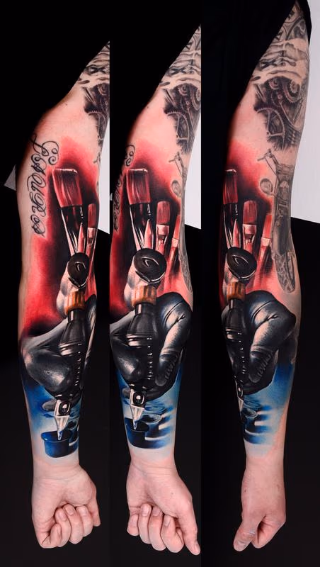 Full Color Machine Tattoo