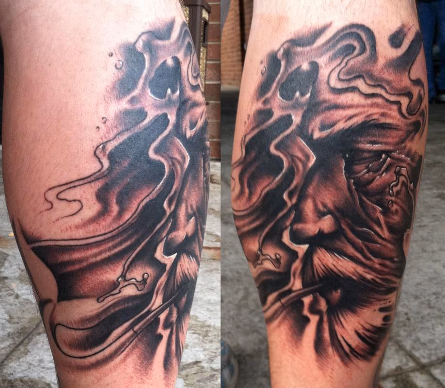 Custom Captain Ahab on calf
