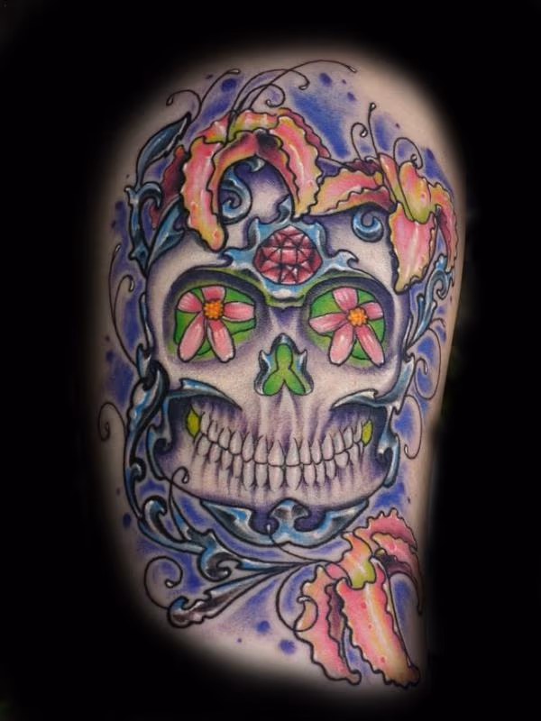 Flowery skull