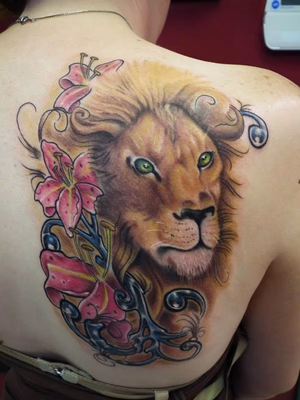Lion done on the shoulder