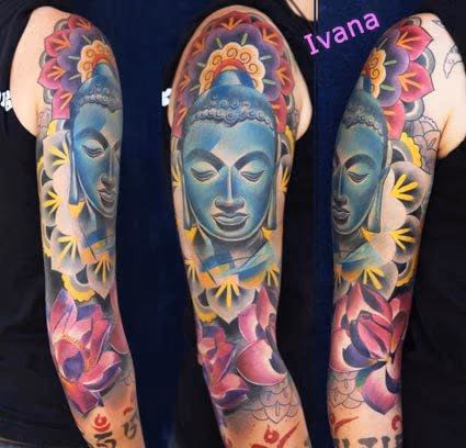 Buddha with Lotuses
