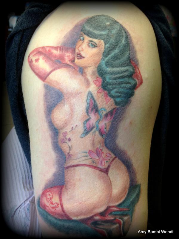Bettie Page style pinup