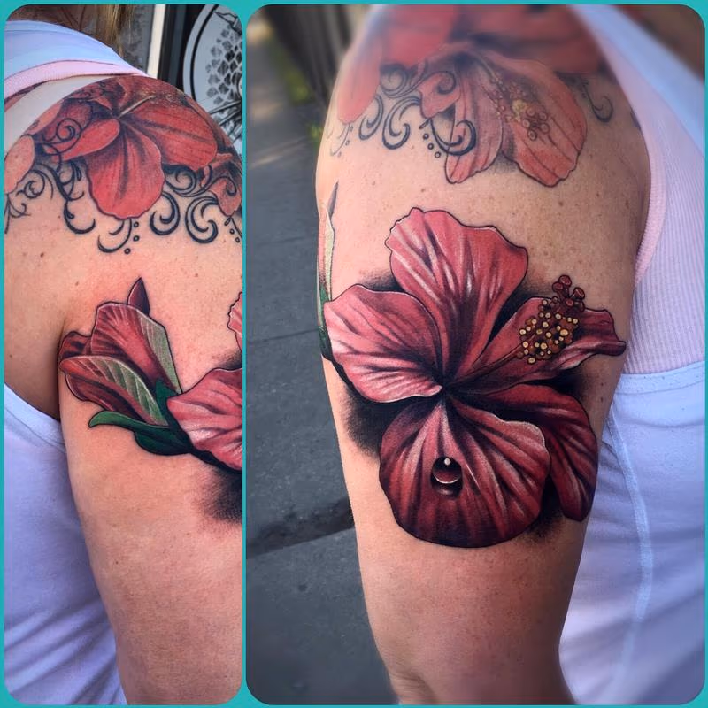 Color realism flower