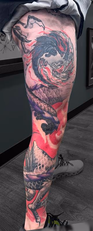 Double Dragon tattoo