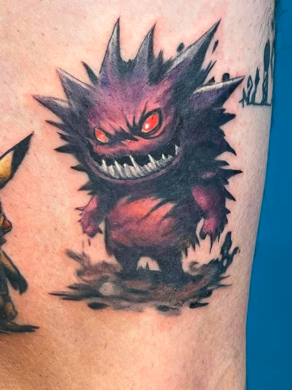 Gangar pokemon tattoo