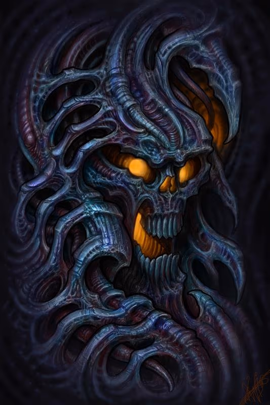 Biomech Skull