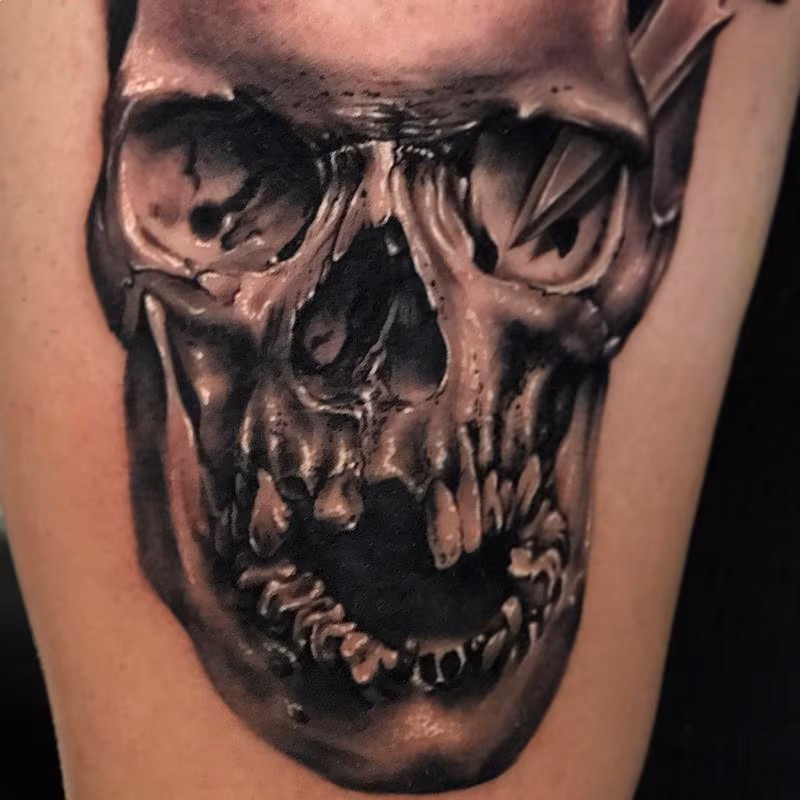 Skull tattoo