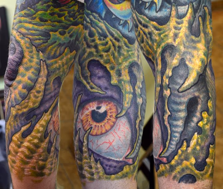 Bio Organic Eye Ball Tattoo