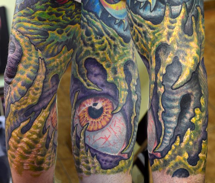 Bio Organic Eye Ball Tattoo