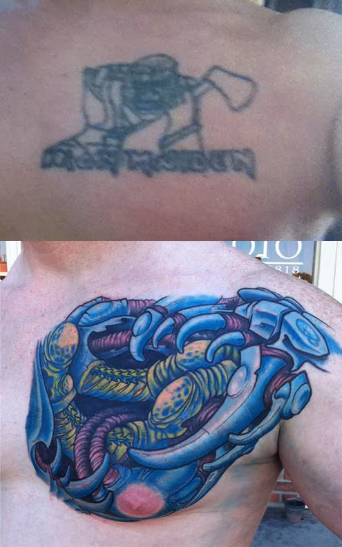 Biomech Chest Cover up