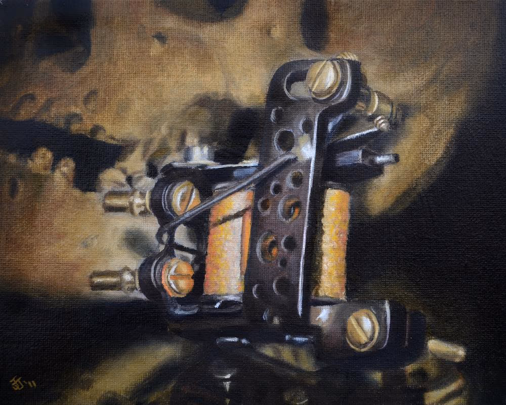 Skull Tattoo Machine