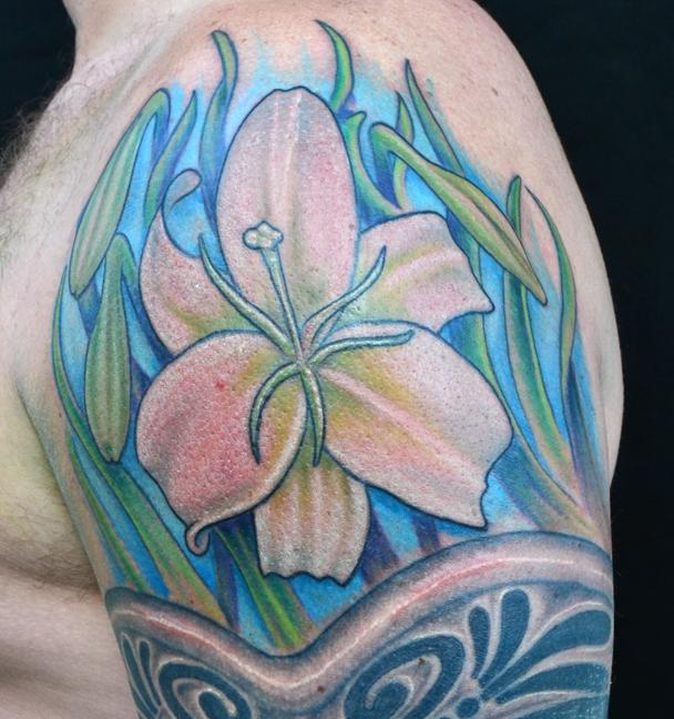 White Lily Tattoo