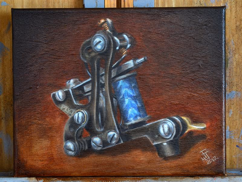 Mike Pike Machine Painting