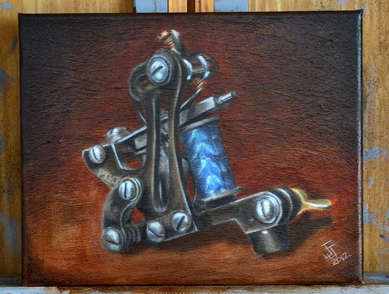 Mike Pike Machine Painting