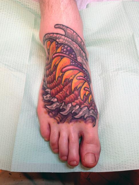 Peters Biomech Foot Tattoo
