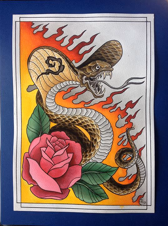Cobra Watercolor