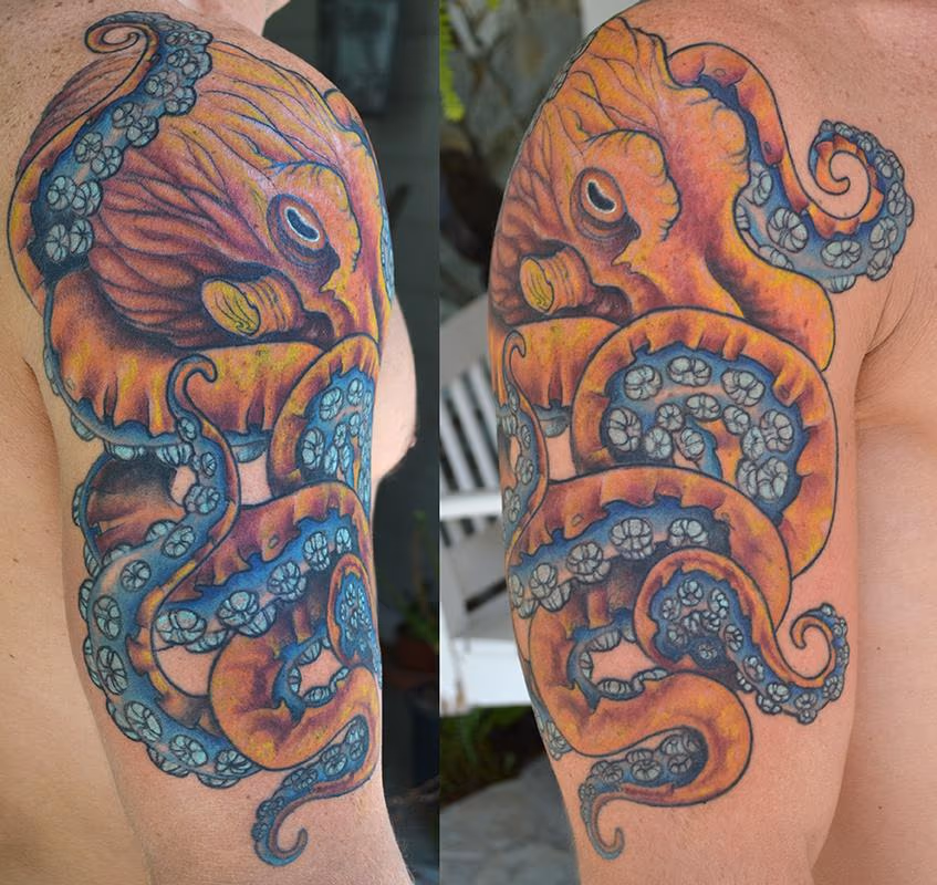 Tims Octopus Tattoo
