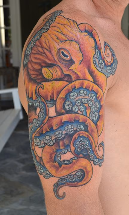 Tims Octopus Tattoo