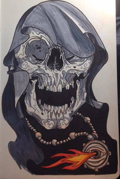 Reaper with Necklace Sketch