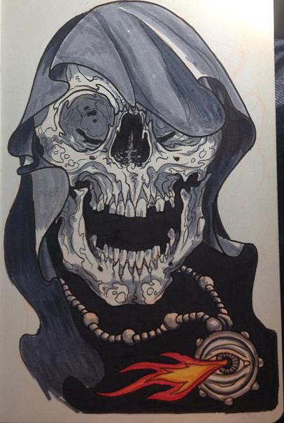 Reaper with Necklace Sketch