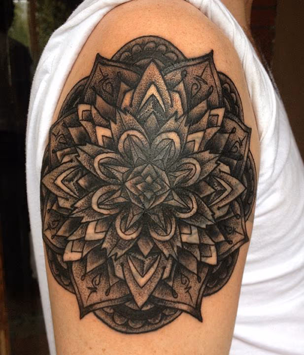 Black Mandala Tattoo