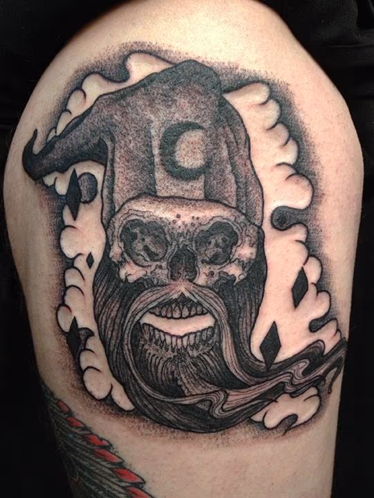 Wizard Skull Tattoo