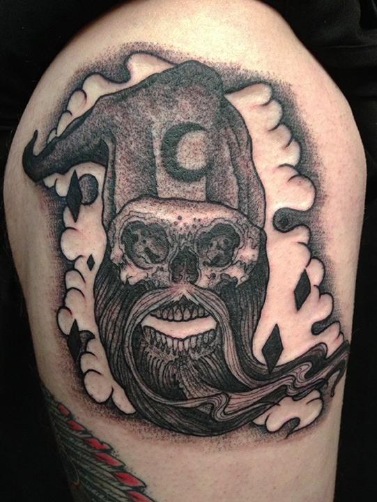 Wizard Skull Tattoo