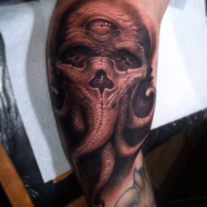 Black and grey monster