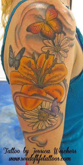 Pretty floral and Butterfly piece