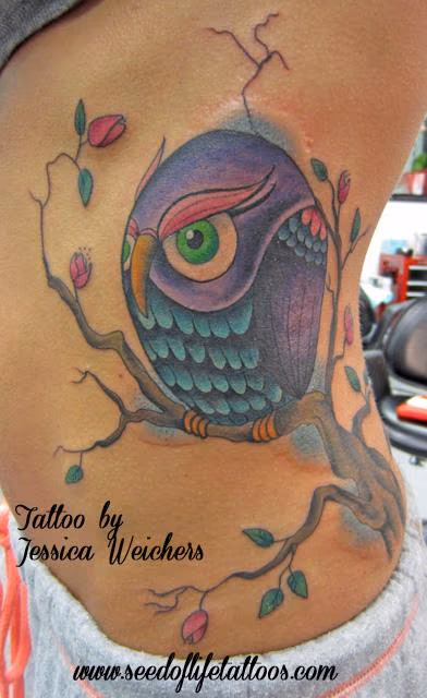 Cute Owl coverup on side