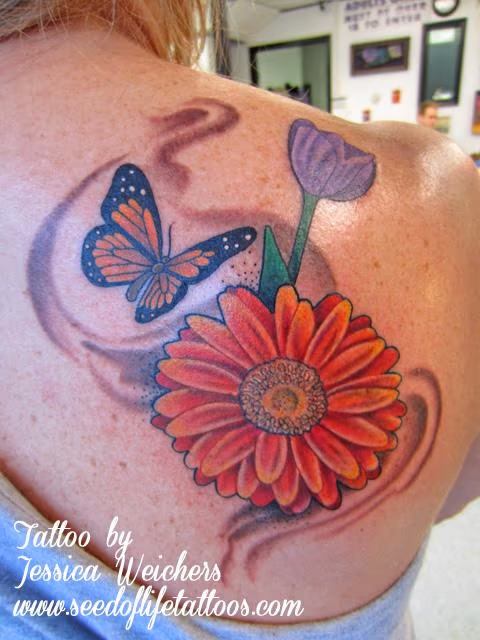 Pretty floral and Butterfly piece