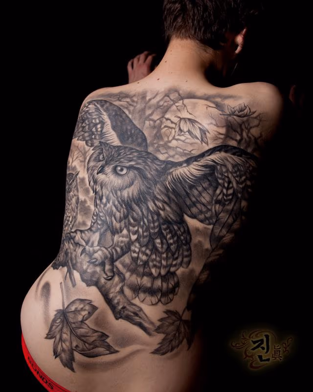Owl Back Piece