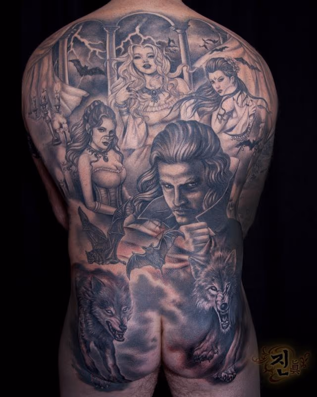 Dracula Back Piece