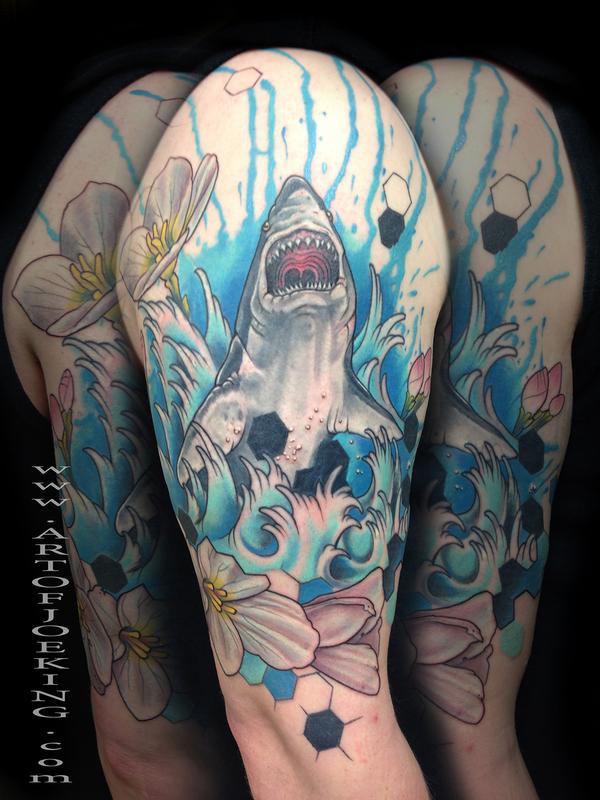 Shark in an Abstract Layout