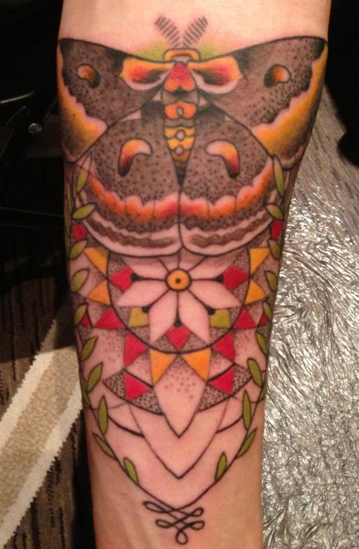 Silk Moth and Mandala