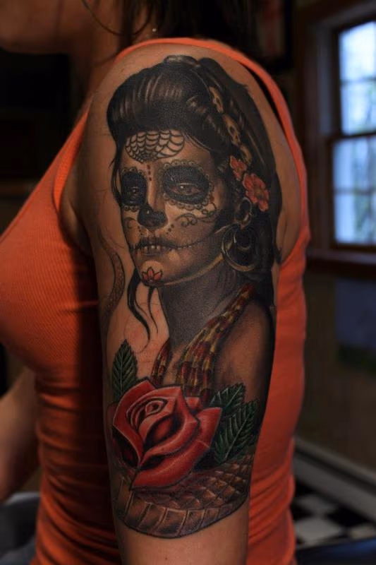 Work in progress Dia De Los Muertos girl