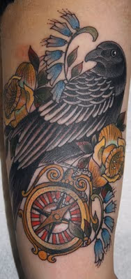 Crow and compass